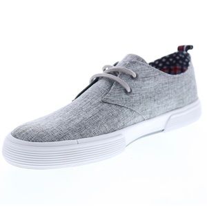 Ben Sherman Bristol Oxford Grey Linen Men’s Shoes